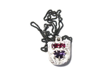 AMETHYST + GARNET PENDANT