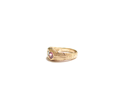 14K SPINEL TOURMALINE TOURMALINE & TOURMALINE RING