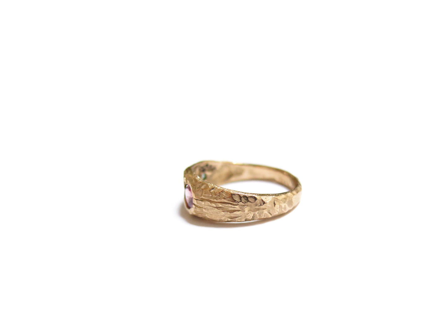 14K SPINEL TOURMALINE TOURMALINE & TOURMALINE RING