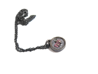 PINK TOURMALINE & MINT SAPPHIRE PENDANT