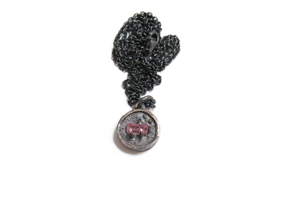 PINK TOURMALINE & MINT SAPPHIRE PENDANT