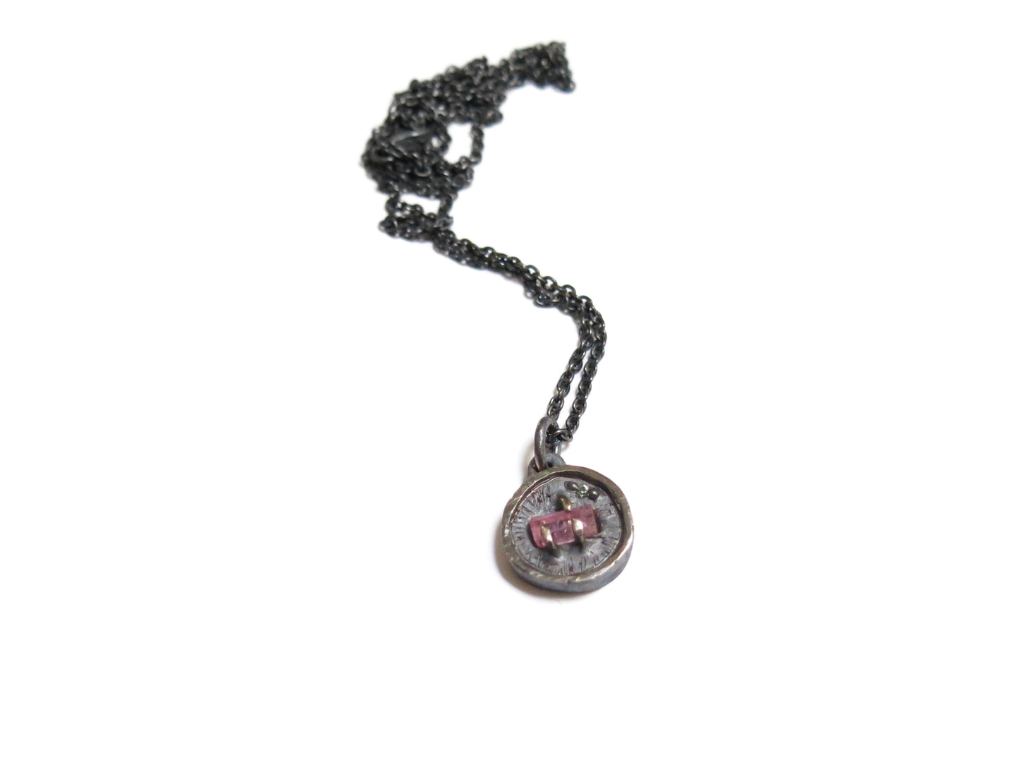 PINK TOURMALINE & MINT SAPPHIRE PENDANT
