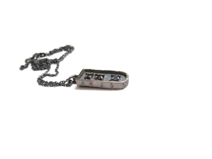 AMETHYST, YOGO SAPPHIRE & PINK SAPPHIRES PENDANT