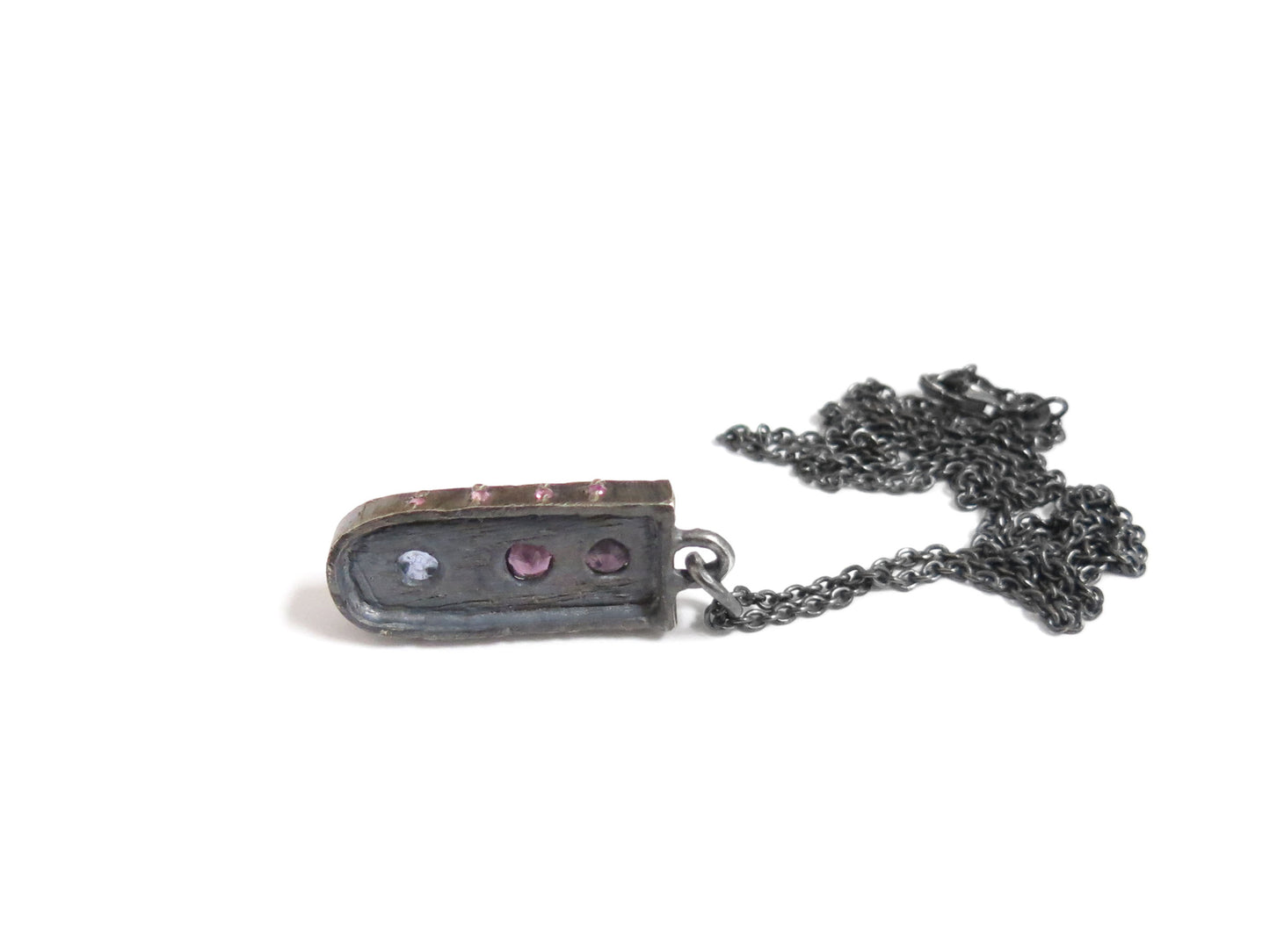 AMETHYST, YOGO SAPPHIRE & PINK SAPPHIRES PENDANT