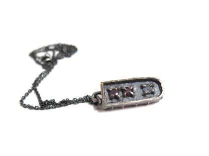 AMETHYST, YOGO SAPPHIRE & PINK SAPPHIRES PENDANT
